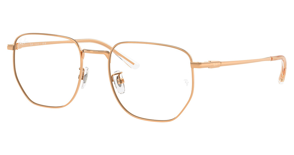 Ray-Ban RX8776D round eyeglasses in Rosegold