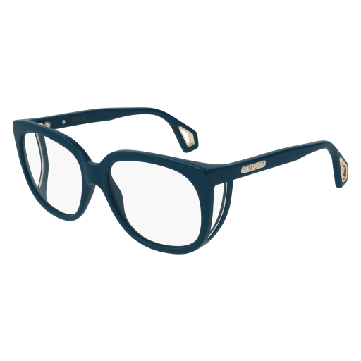 Gucci GG0470O aviator eyeglasses in Blue Blue Transparent
