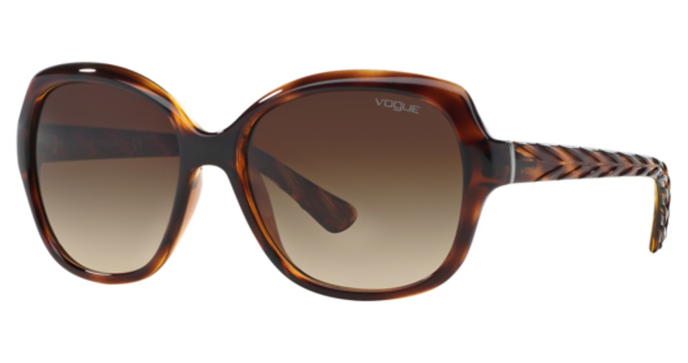 STRIPED DARK HAVANA / BROWN GRADIENT