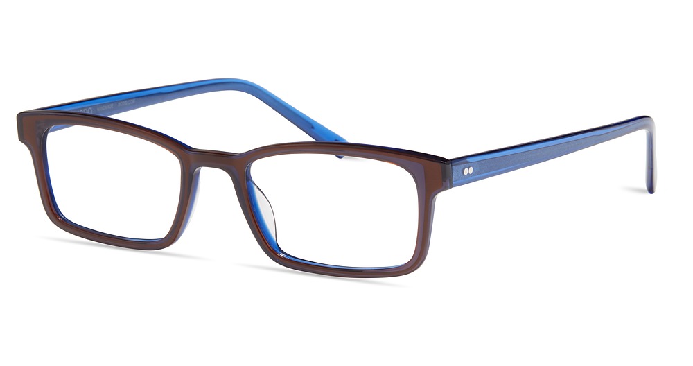 Modo 6625 rectangle eyeglasses in Brown Blue