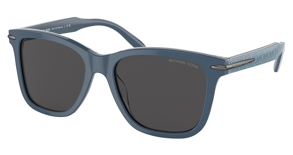 RIVER BLUE MK REPEAT / DARK GREY SOLID