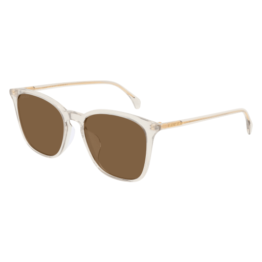 Gucci GG0547SK round sunglasses in Brown Brown Brown/Nylon