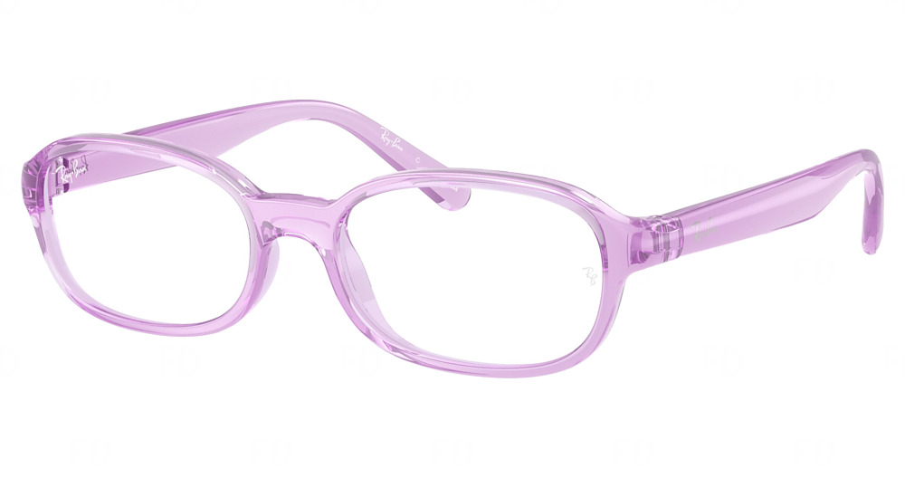 Ray-Ban RY1904 round eyeglasses in Transparent Violet