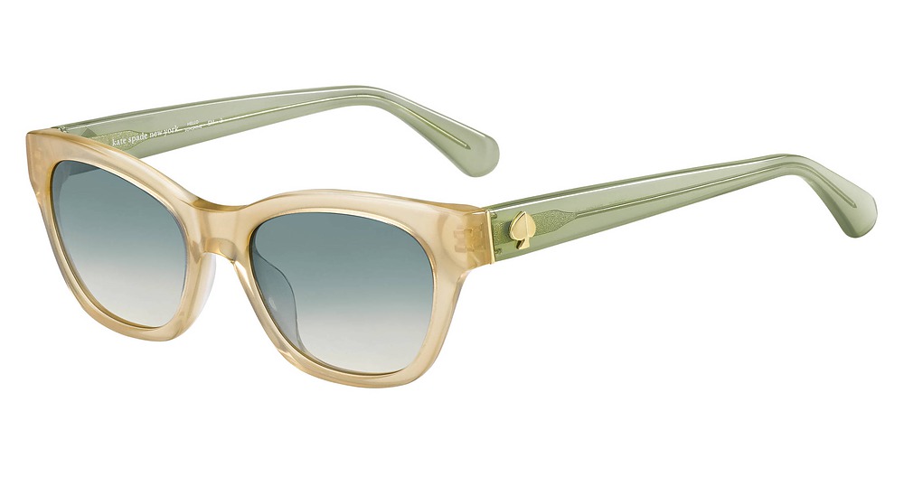 Kate Spade Jerri/S rectangle sunglasses in Nude/Grey Brown