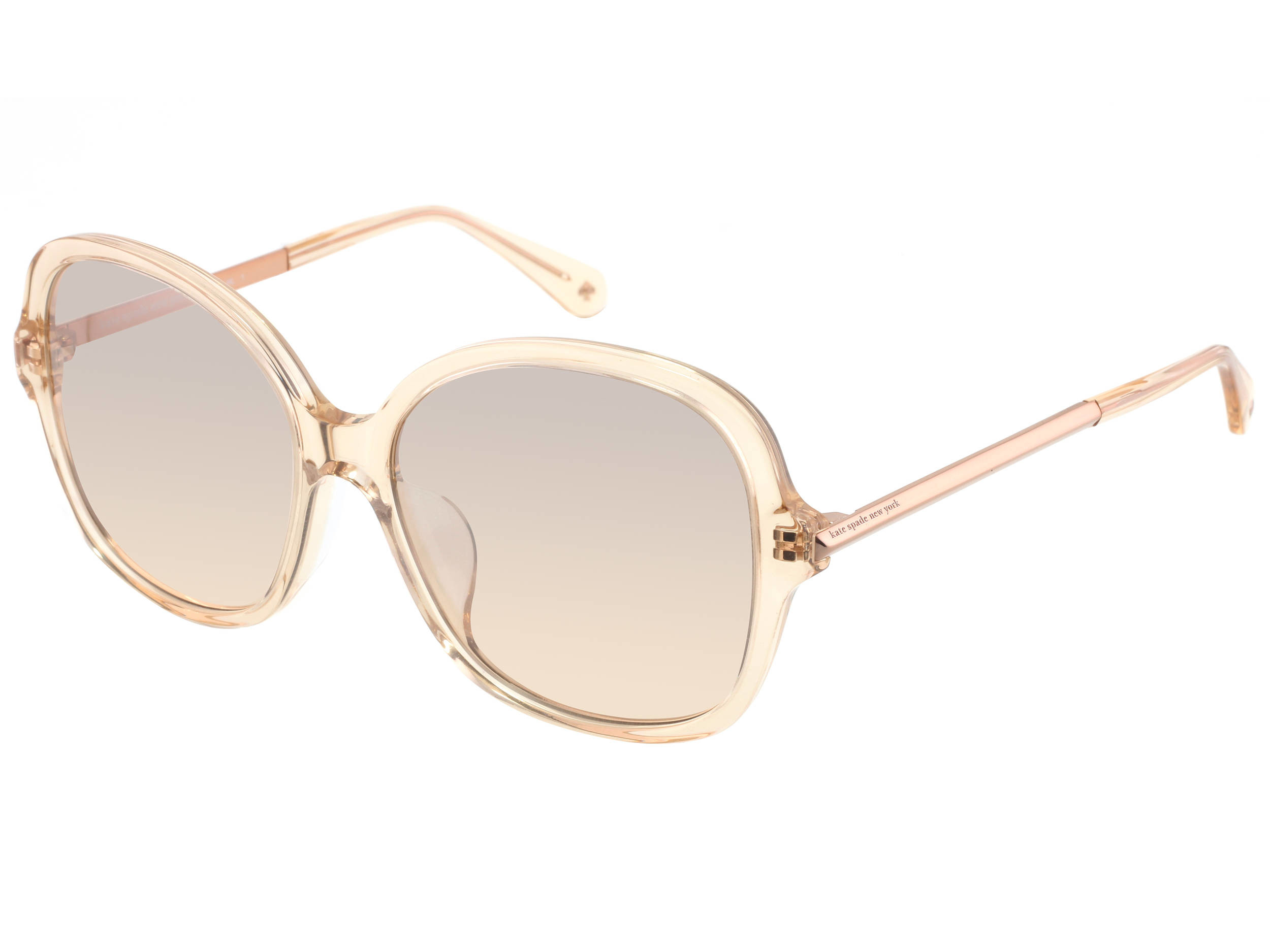 Kate Spade Kaiya/F/S square sunglasses in Crystal Beige (G4 Brown Mirror Gradient)