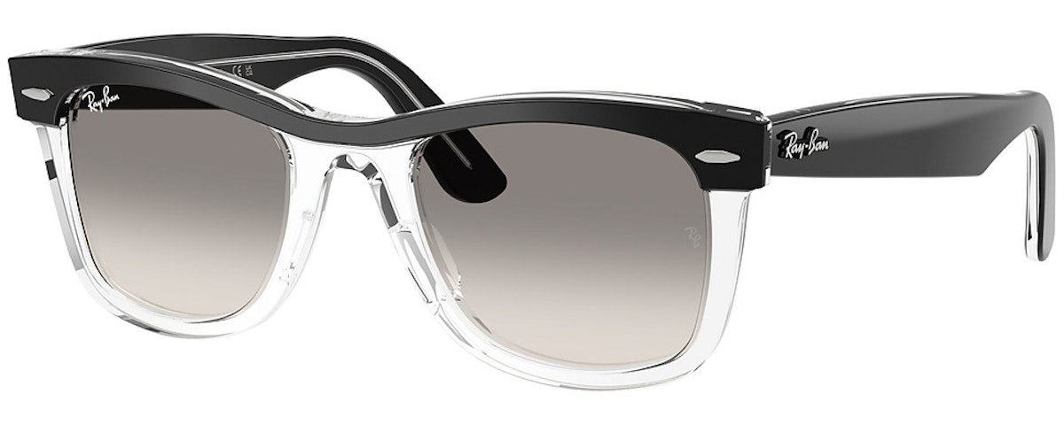 BLACK ON TRANSPARENT / CLEAR GRADIENT GREY