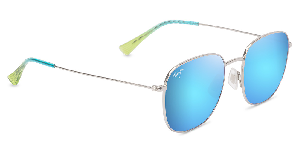 Shiny Silver w/Blue & Green / Blue Hawaii