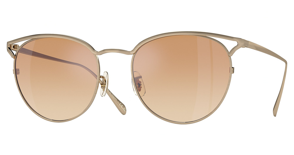 BRUSHED GOLD / DEMO LENS CORAL GRADIENT