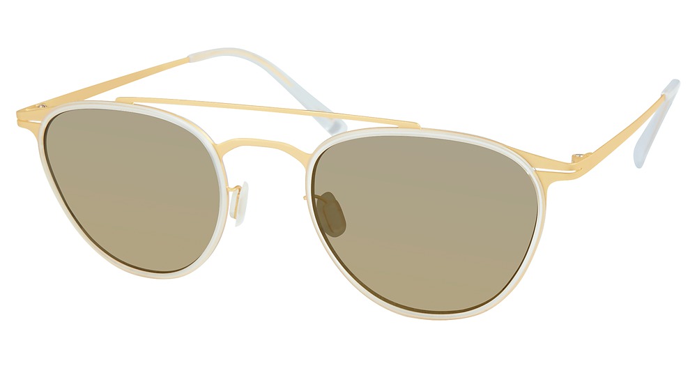 Modo 685 aviator sunglasses in Crystal/Gold Mirror