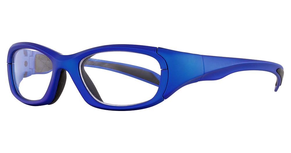 Matte Electric Blue / Clear With Silver Flash Mirror