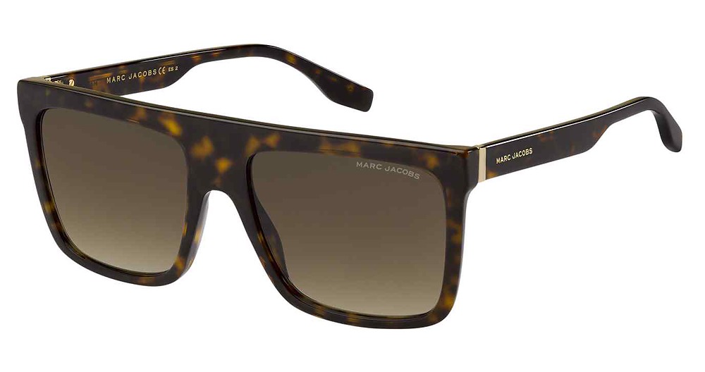 Marc Jacobs MARC 639/S rectangle sunglasses in Havana/Brown Shaded
