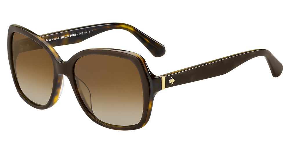 Kate Spade Karalyn/S square sunglasses in Brown Havan/Brown Grad Polz
