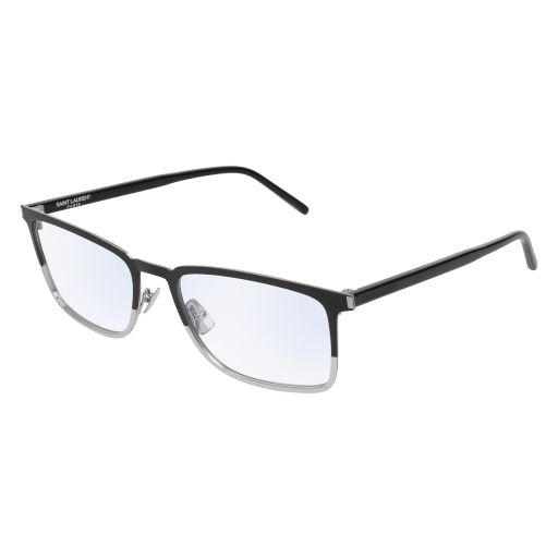 Saint Laurent SL 226 rectangle sunglasses in Black Black Transparent