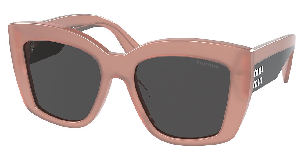Miu Miu MU 04WS cateye sunglasses in Pink Opal/Dark Grey