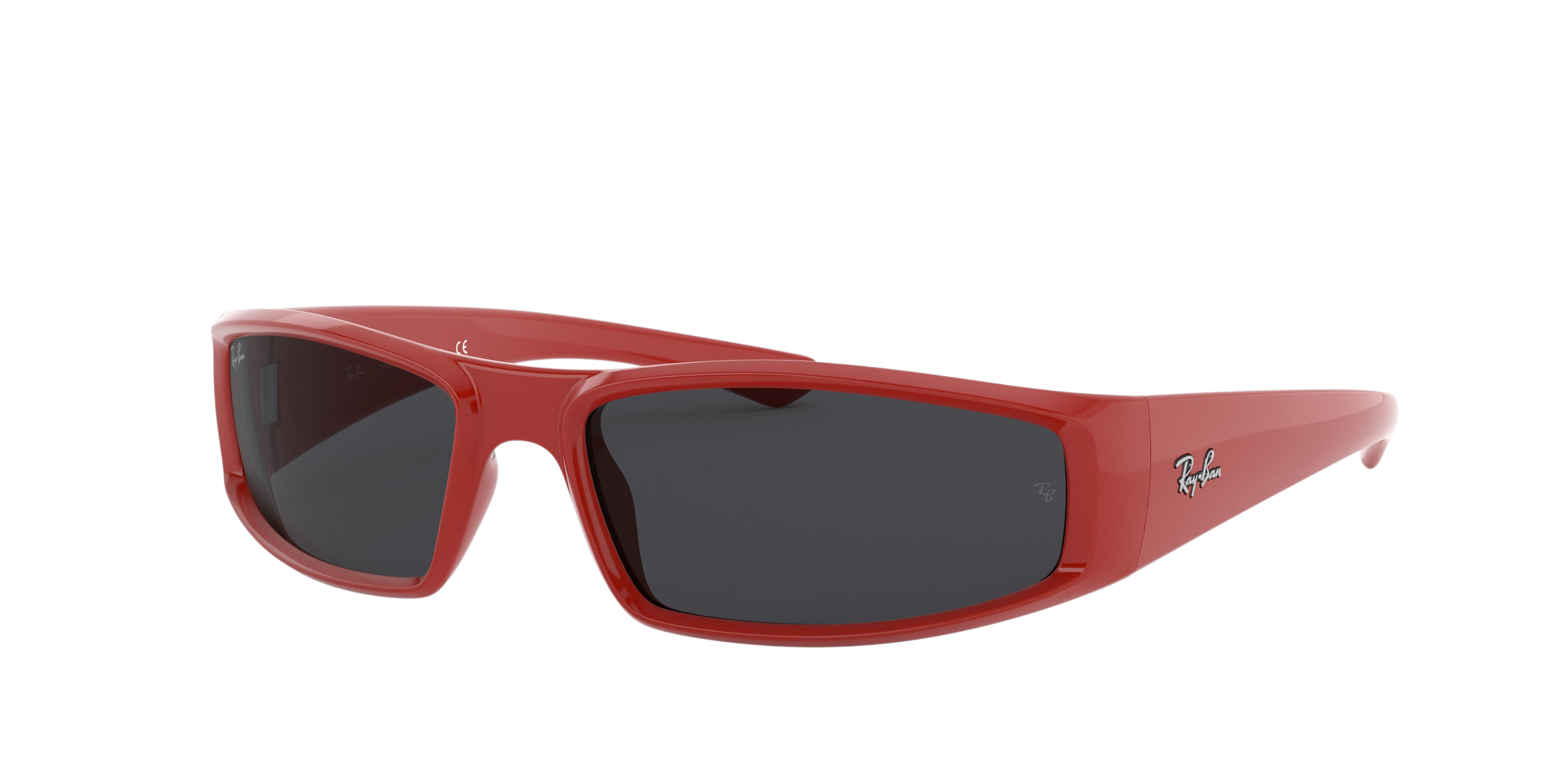 Ray-Ban RB4335 rectangle sunglasses in Light Red