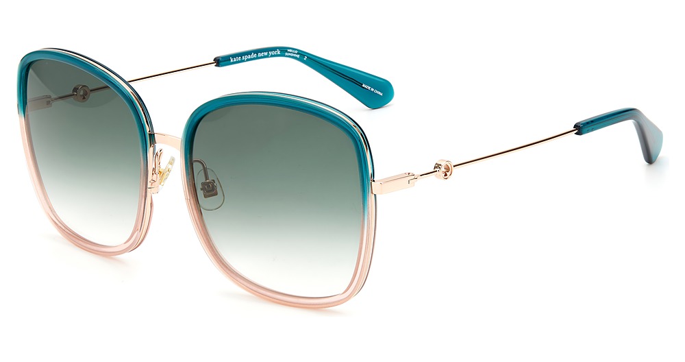 Kate Spade PAOLA/G/S square sunglasses in Teal/Green Shaded