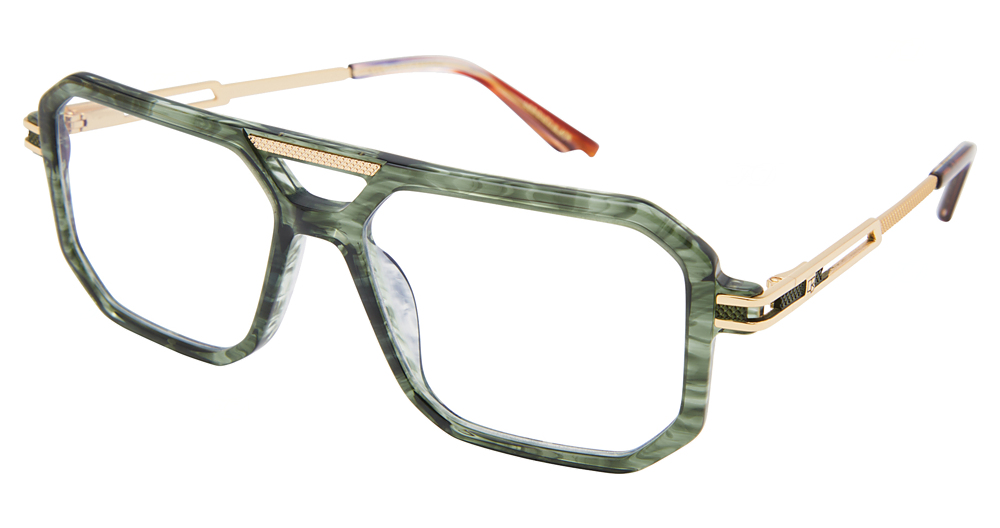 MARBLE GREEN - GOLD - AMBER