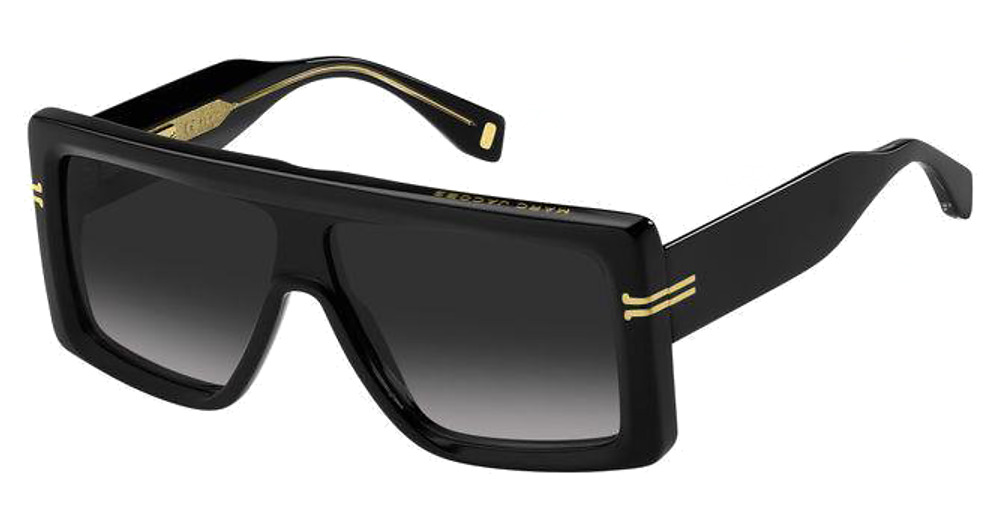 Marc Jacobs MJ 1061/S rectangle sunglasses in Blackcry/Dark Grey Shaded