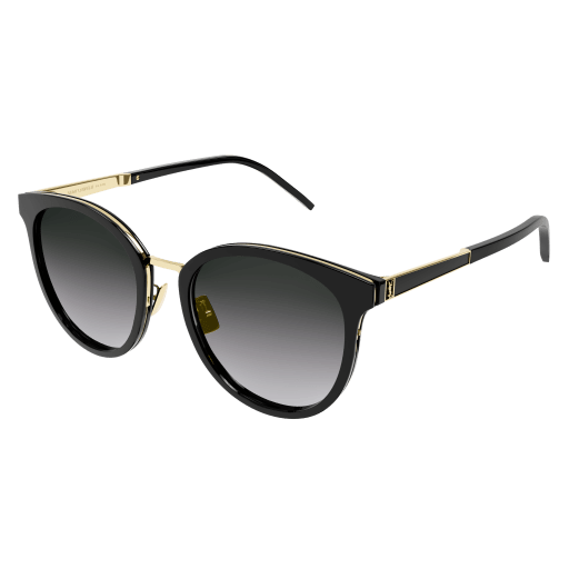 Saint Laurent SL M101 round sunglasses in Black Black Grey/Grey