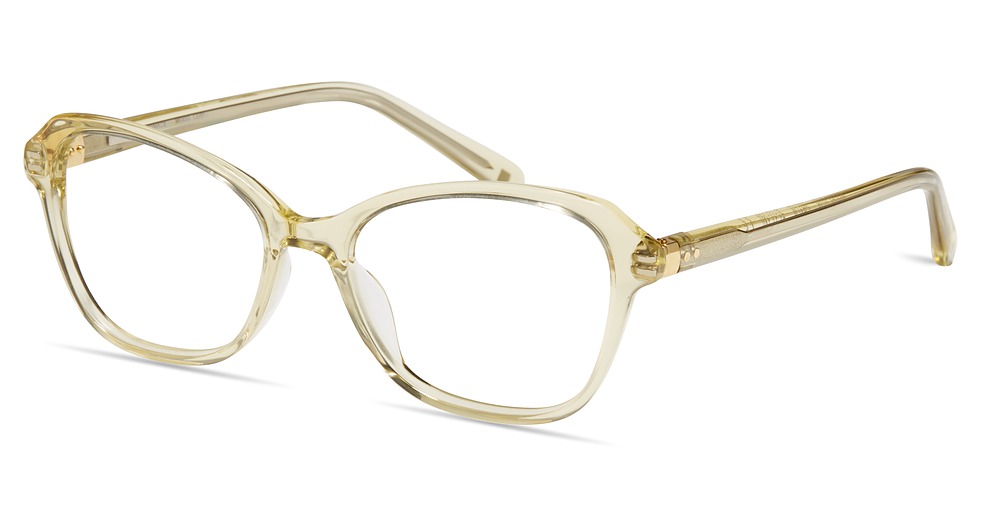 Modo 6538 round eyeglasses in Crystal Yellow