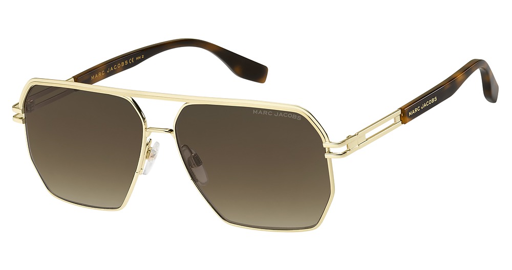 Marc Jacobs MARC 584/S aviator sunglasses in Gold/Brown Shaded