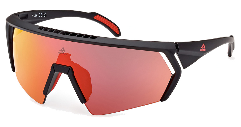 matte black / bordeaux mirror