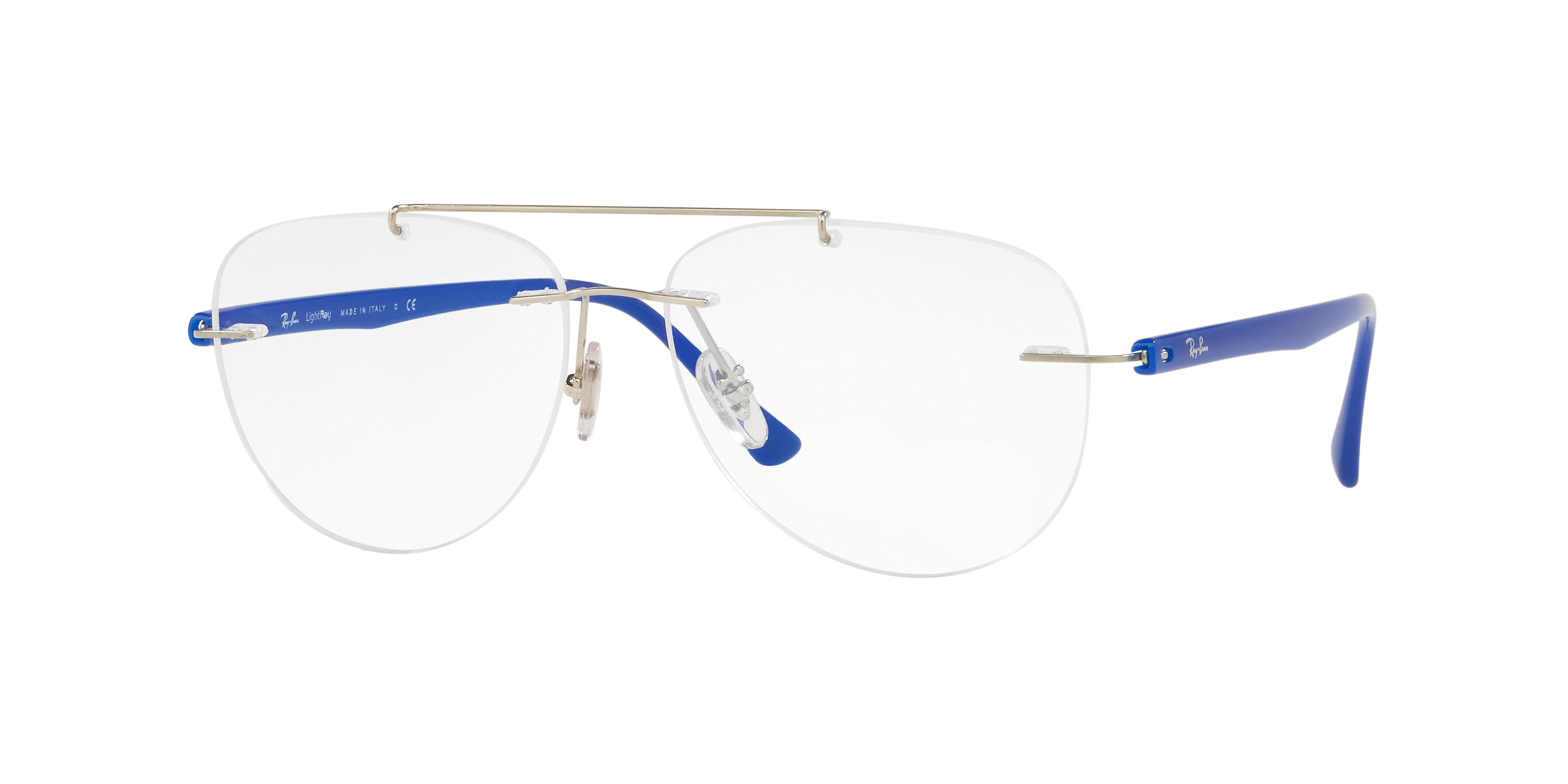Ray-Ban RX8749 round eyeglasses in Silver