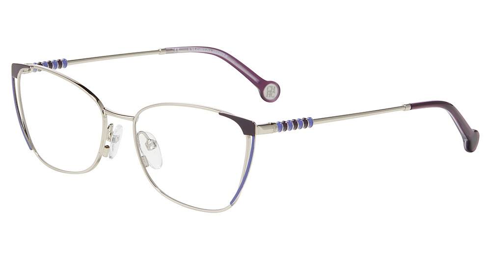Carolina Herrera VHE165K cateye eyeglasses in Silver 0523
