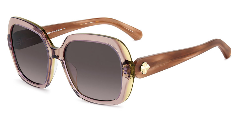 Kate Spade KS NORINA 2/G/S square sunglasses in Brwn Pink/Burgundy Shaded