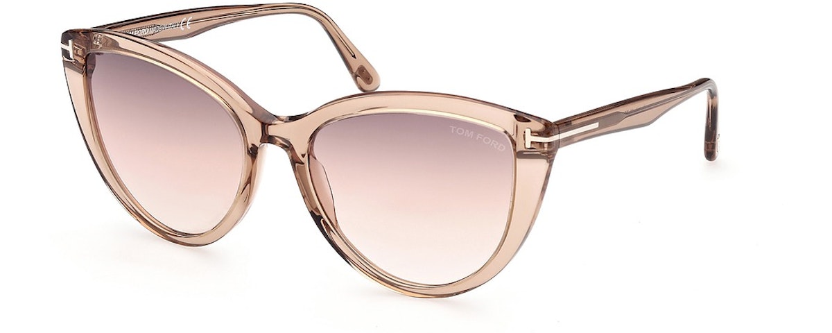 shiny light brown / brown mirror