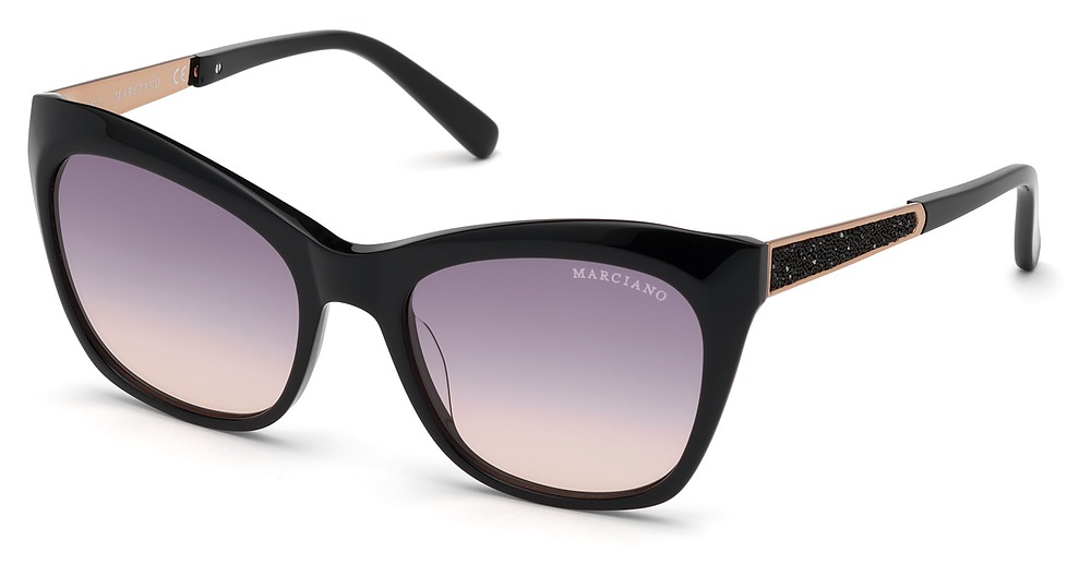 shiny black / gradient or mirror violet