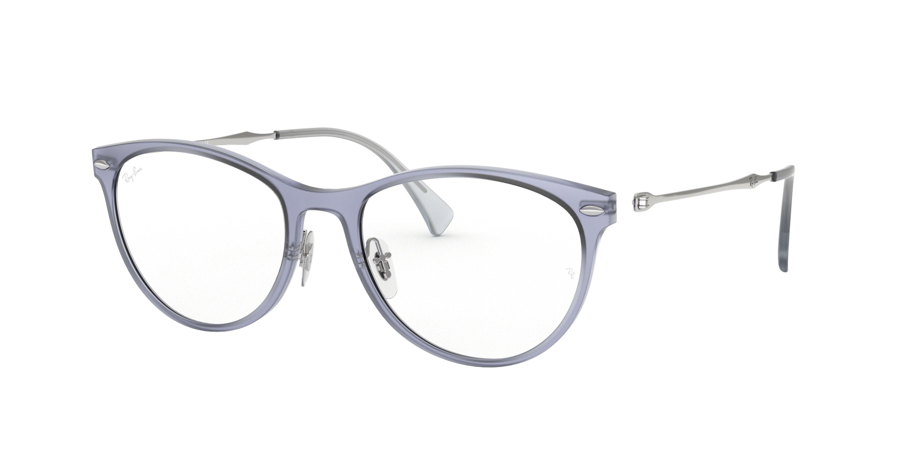 Ray-Ban RX7160 cateye eyeglasses in Demi Gloss Violet