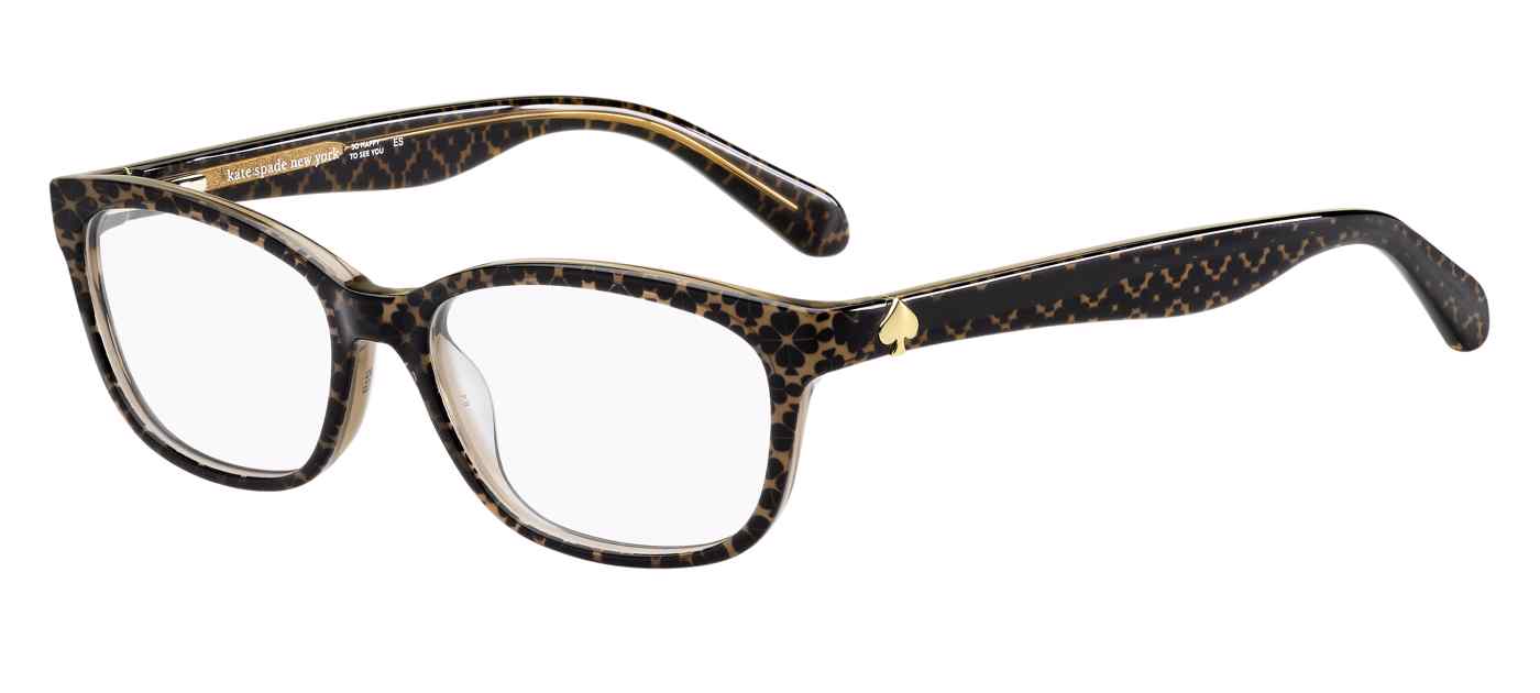 Kate Spade Brylie rectangle eyeglasses in Brown Pattern