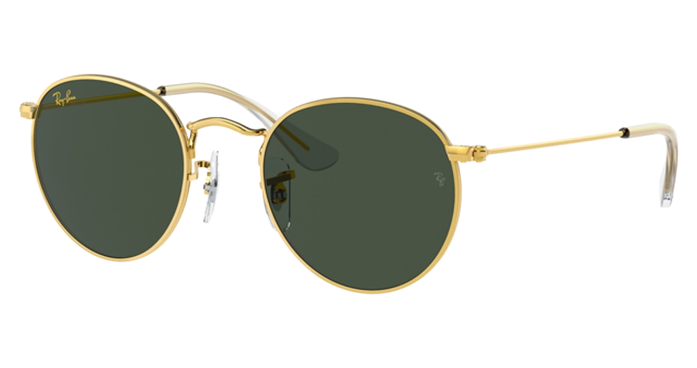 Ray-Ban RJ9547S JUNIOR ROUND round sunglasses in Legend Gold/Dark Green