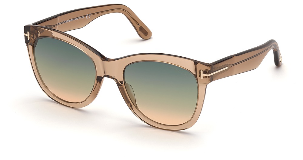 shiny light brown / gradient green