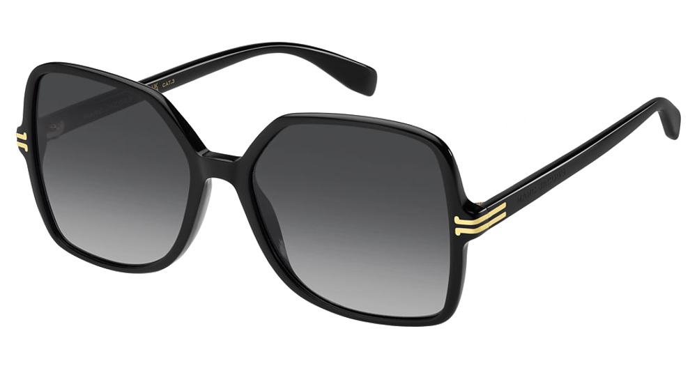 Marc Jacobs MJ 1105/S square sunglasses in Black/Dark Grey Shaded