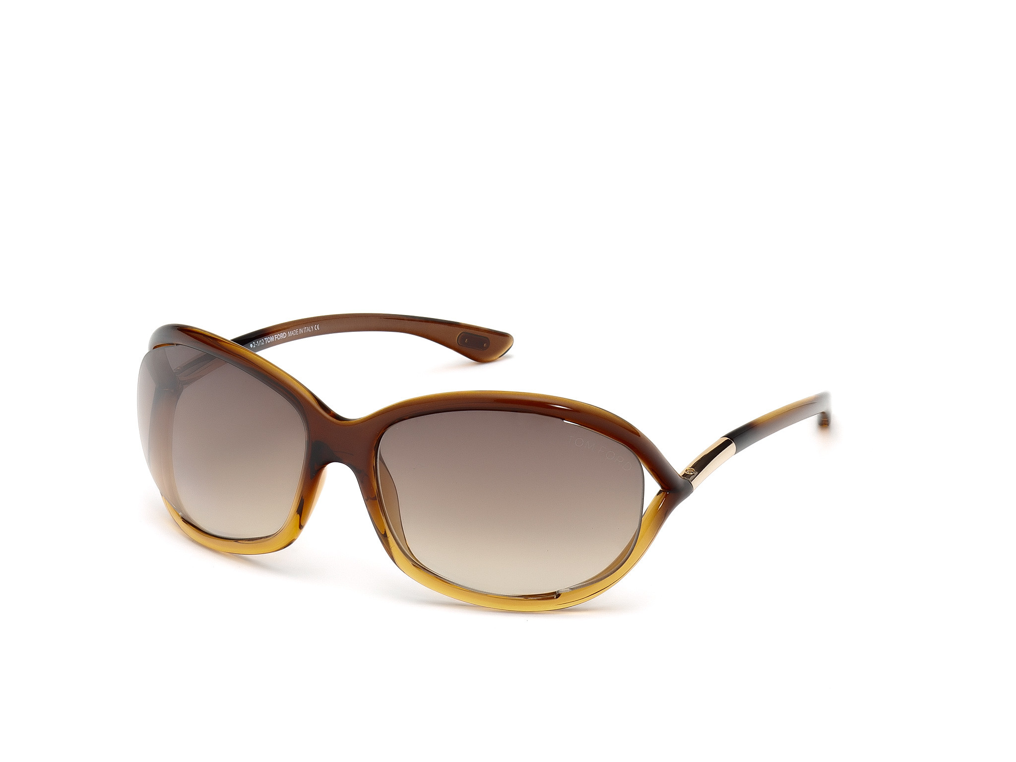Transparent Brown Gradient Light Orange / Gradient Brown Lenses