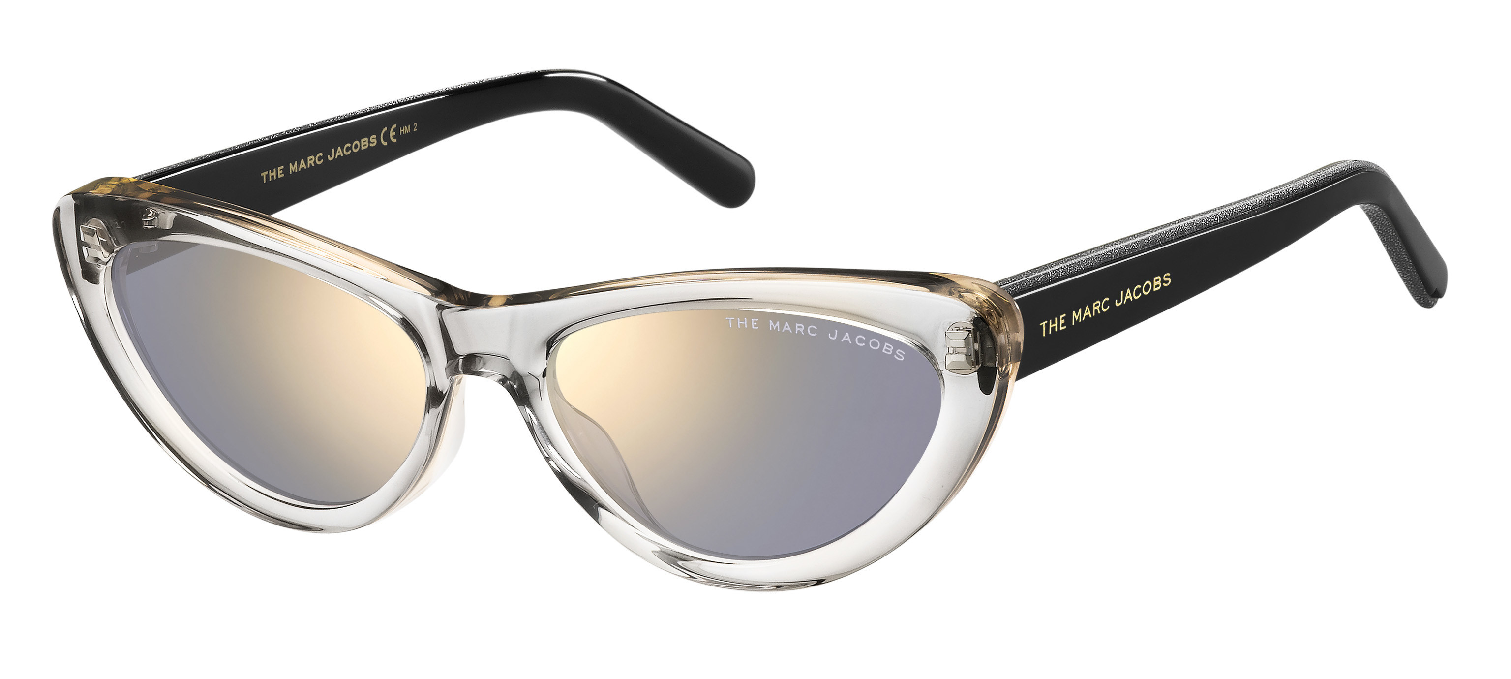 Marc Jacobs Marc 457/S cateye sunglasses in Grey Black (K1 Brown Gold Sp)