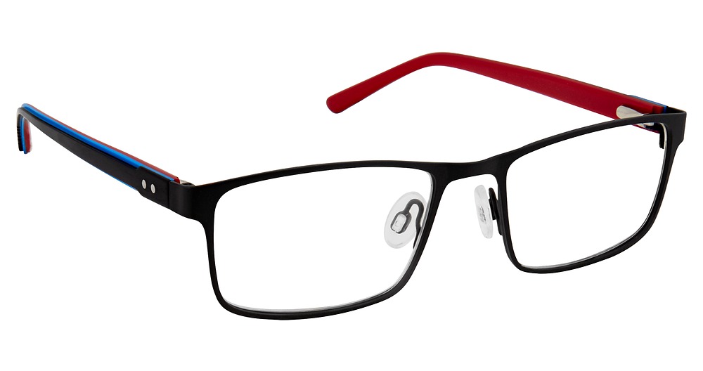 BLACK BLUE RED