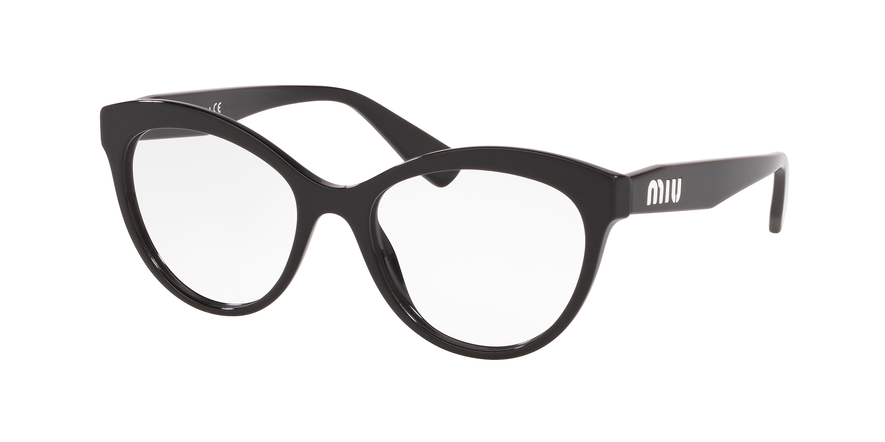 Miu Miu MU 04RV round eyeglasses in Black