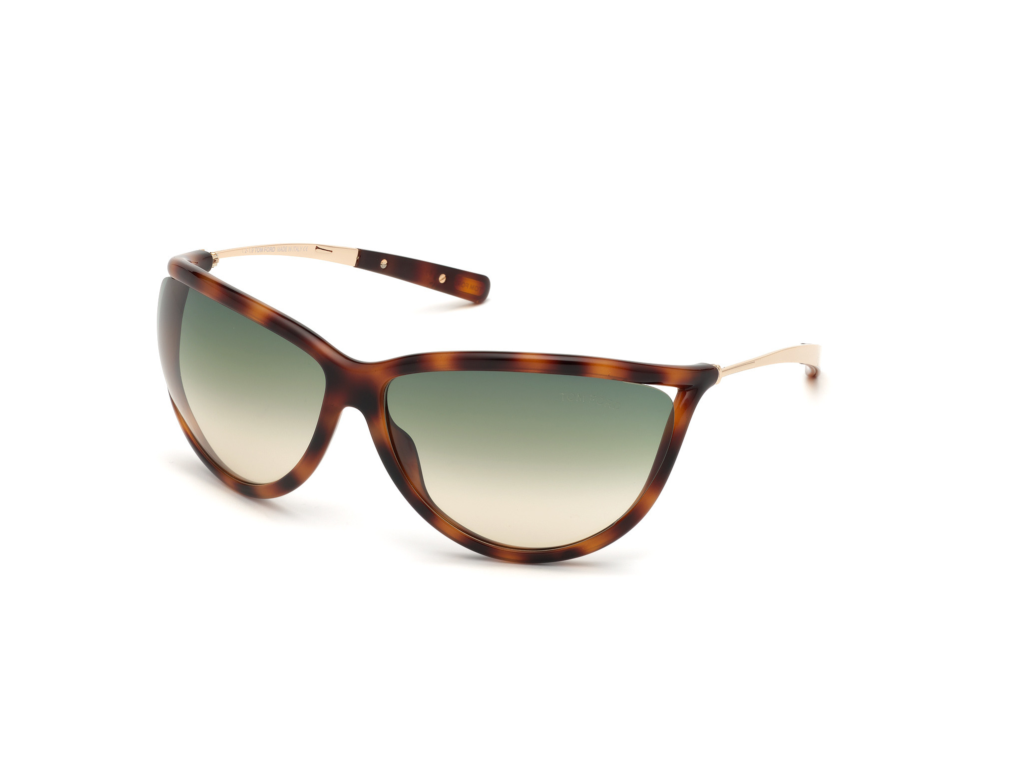 Tom Ford FT0770 Tammy square sunglasses in Classic Havana W. Rose Gold