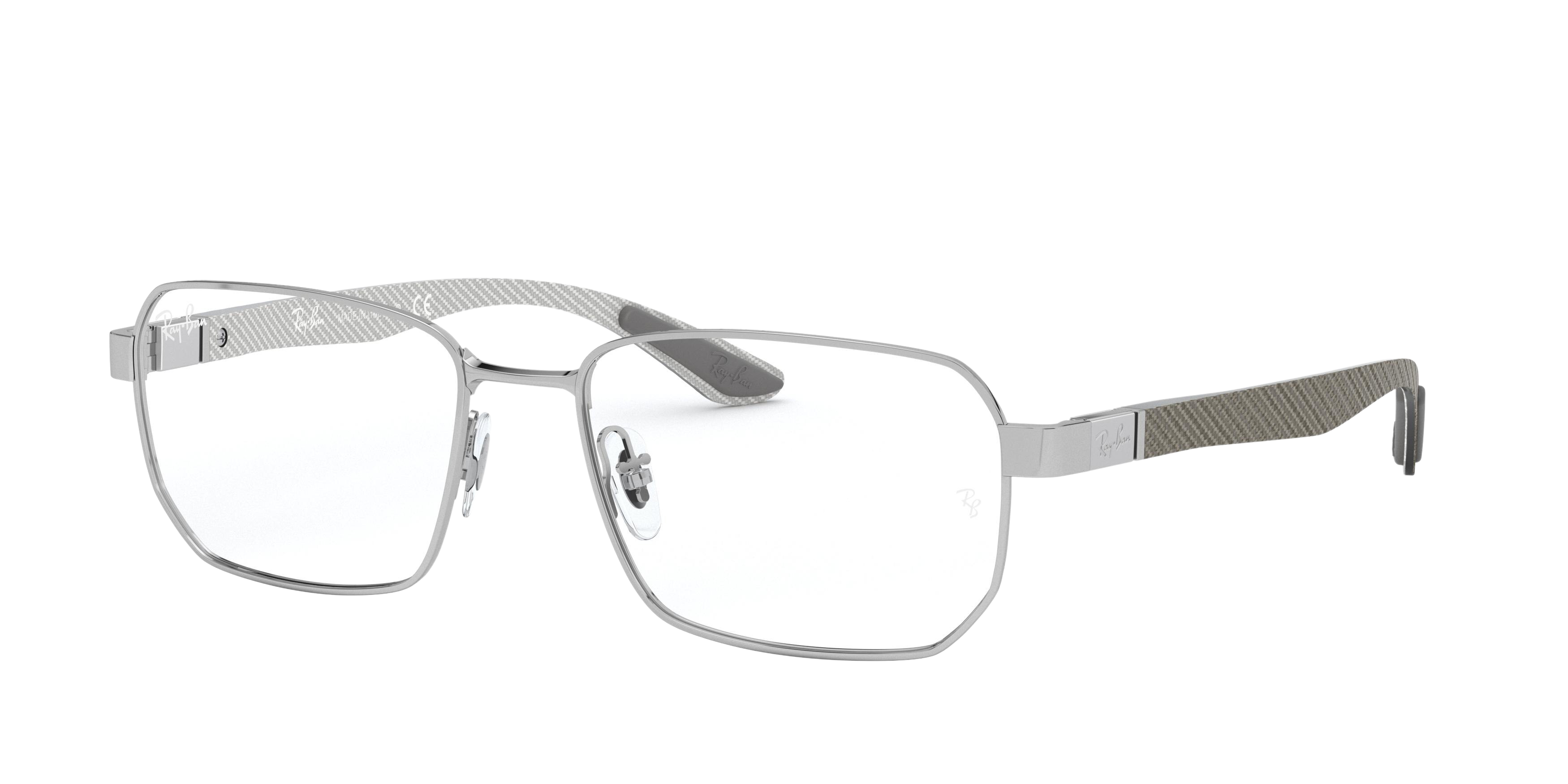 Ray-Ban RX8419 square eyeglasses in Silver