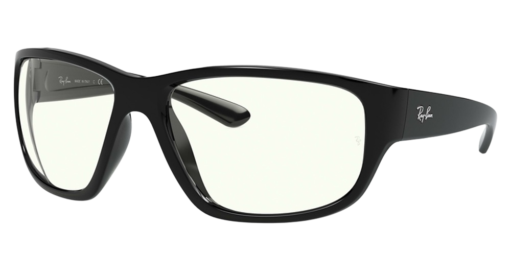 Ray-Ban RB4300 rectangle eyeglasses in Black