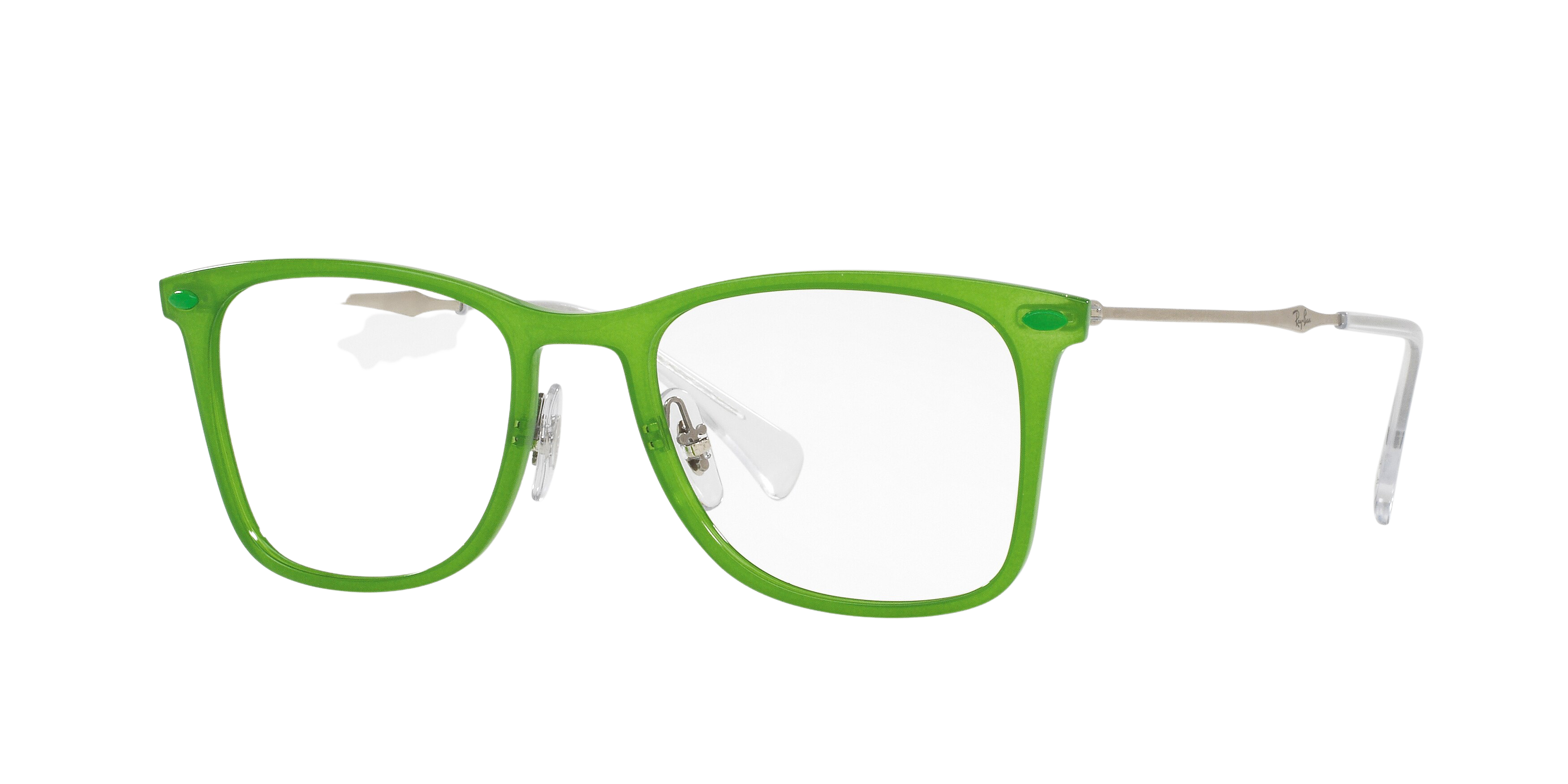 Ray-Ban RX7086 square eyeglasses in Green