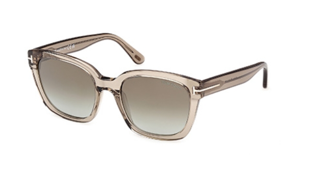shiny light brown / brown mirror