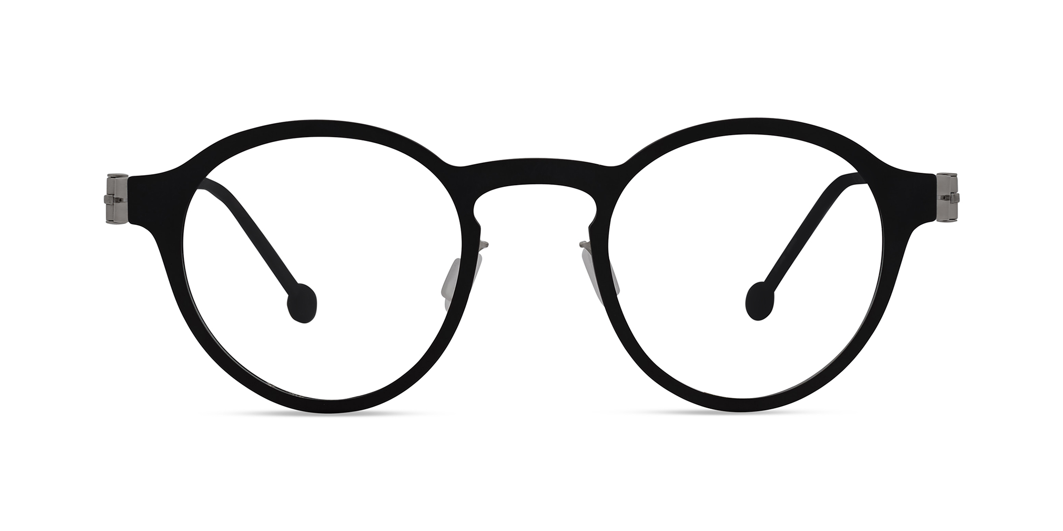 Modo CASTELLO round eyeglasses in Black/Gold