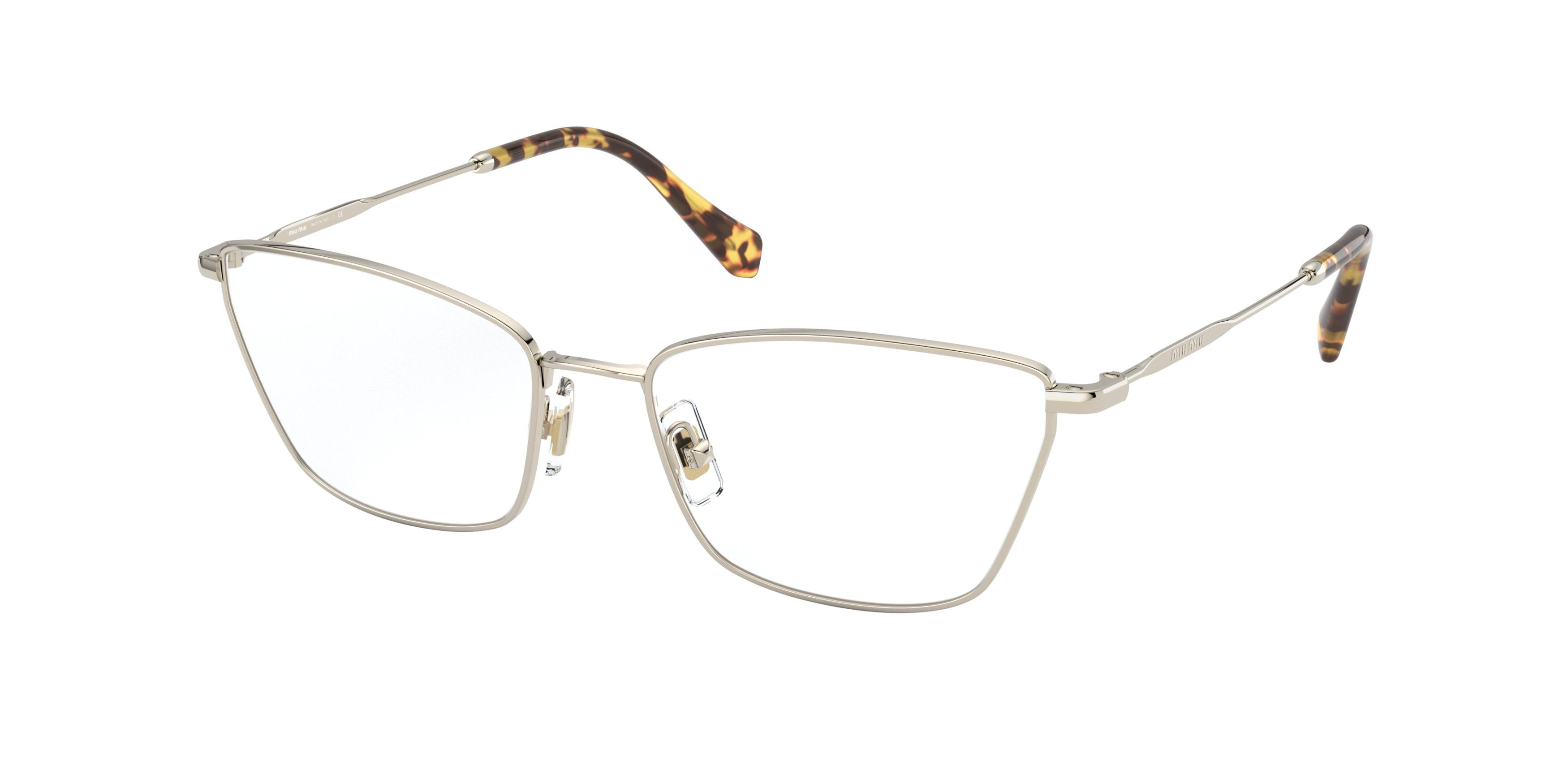 Miu Miu MU 52SV cateye eyeglasses in Pale Gold