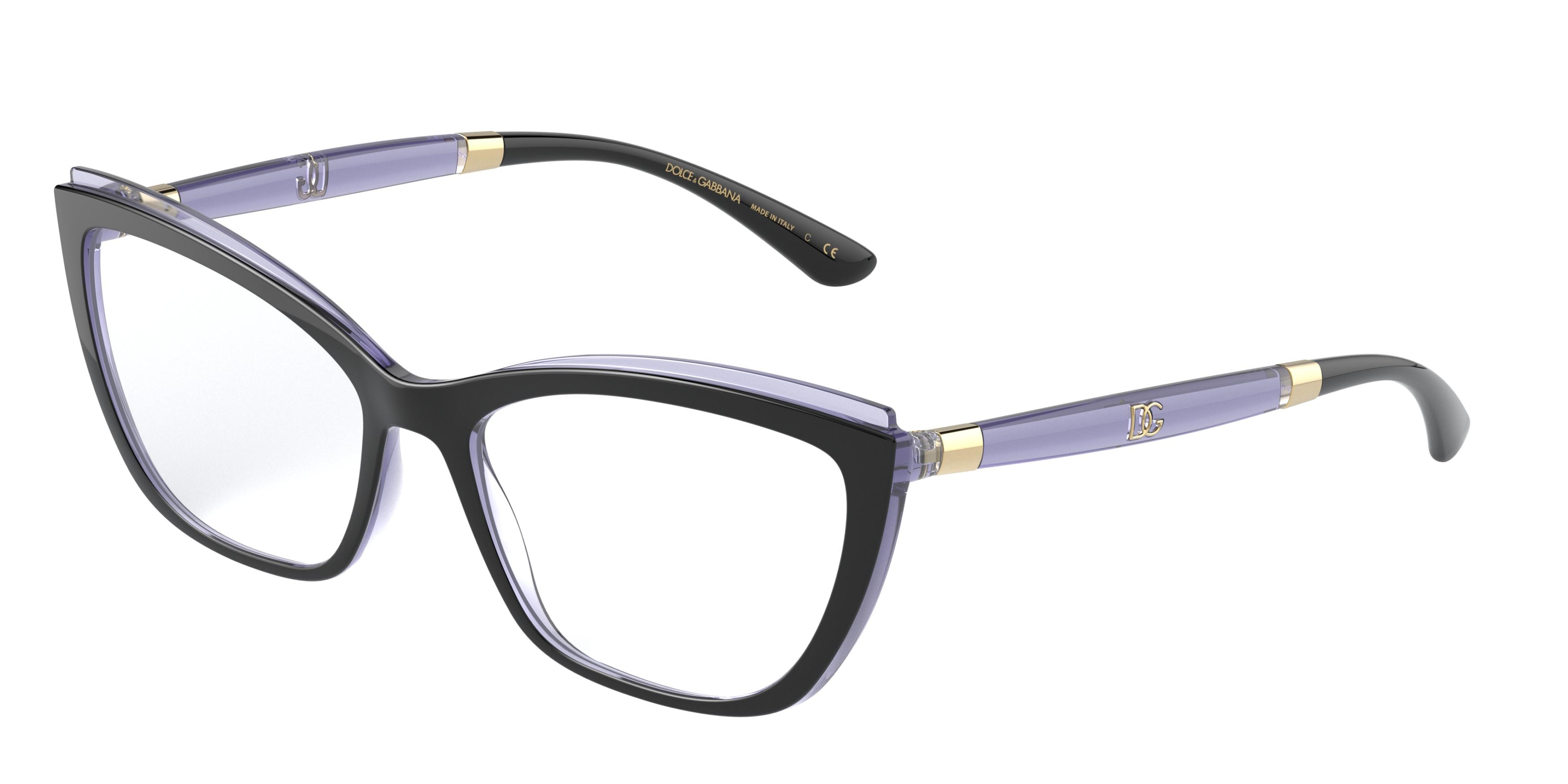 BLACK/TRANSPARENT DARK VIOLET