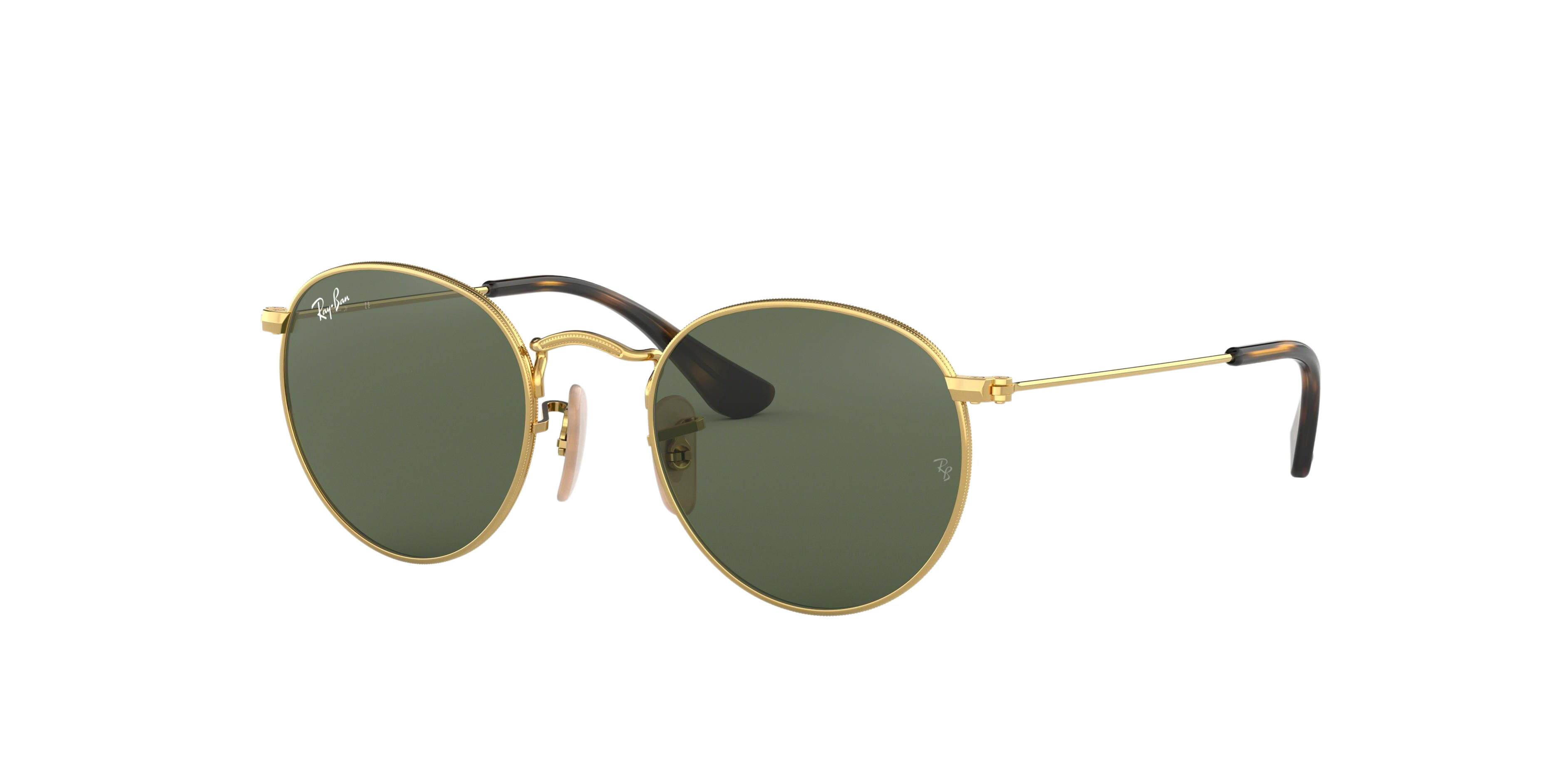 Ray-Ban RJ9547S round sunglasses in Gold
