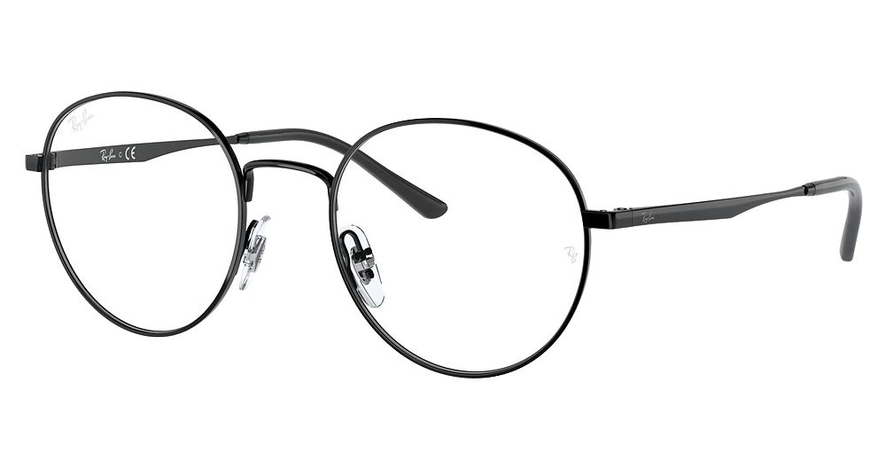 Ray-Ban RX3681V round eyeglasses in Black